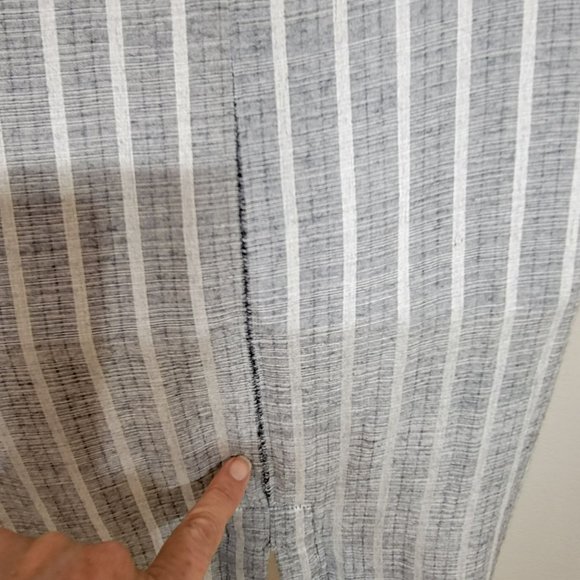 RVCA Women's Small Grey and White Striped Dress - Picture 4 of 13